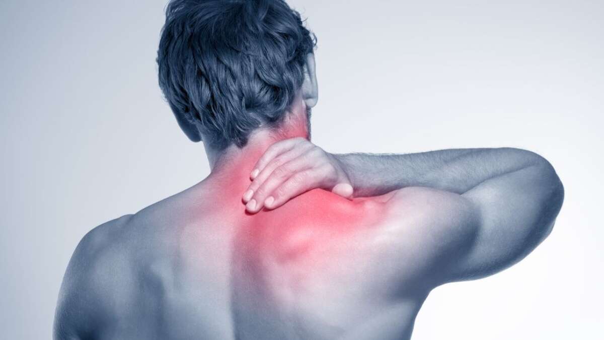 Pain in neck due to store sleeping wrong